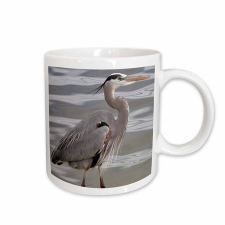 3dRose Great Blue Heron Ceramic Mug 11-ounce