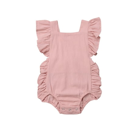 IZhansean Summer Newborn Infant Baby Girls Clothes Ruffle Romper Jumpsuit Outfits Sunsuit Pink 0-6 Months
IZhansean Summer Newborn Infant Baby Girls Clothes Ruffle Romper Jumpsuit Outfits Sunsuit Pink 0-6 Months