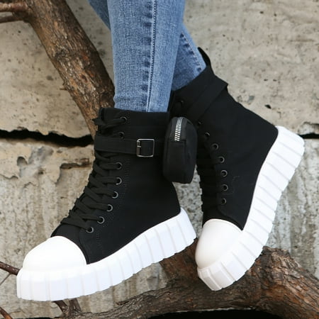 Women‘s Platform Canvas Ankle High Shoes Lace Up Belt Decor High Top Sneakers Women‘s Footwear
Women‘s Platform Canvas Ankle High Shoes Lace Up Belt Decor High Top Sneakers Women‘s Footwear
