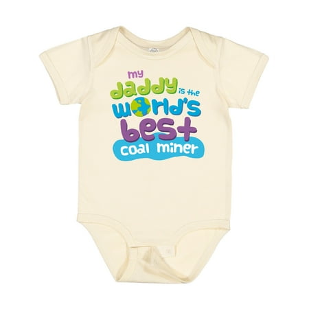 Inktastic World’s Best Coal Miner Daddy Gift Baby Boy or Baby Girl Bodysuit
