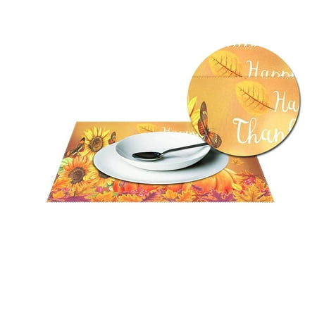 Thanksgiving Pumpkin Placemats Set of 4 Fall Maple Leaf Heat Resistant Tray Mats for Dining Table 18 x 12 Place Mats Washable Cloth Dish Mat for Home Kitchen
Thanksgiving Pumpkin Placemats Set of 4 Fall Maple Leaf Heat Resistant Tray Mats for Dining Table 18 x 12 Place Mats Washable Cloth Dish Mat for Home Kitchen