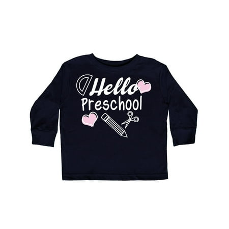 Inktastic Hello Preschool with Hearts and School Supplies Gift Toddler Boy or Toddler Girl Long Sleeve T-Shirt
Inktastic Hello Preschool with Hearts and School Supplies Gift Toddler Boy or Toddler Girl Long Sleeve T-Shirt
