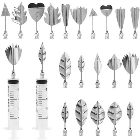 STONCEL 3D Jelly Art Tools Set 20Pcs Stainless Steel Gelatin Art Tools Kit With 2Pcs Syringe Flower Cake Decoration Tool DIY Needle Tips Pastry Tools for Cake Pudding Making
STONCEL 3D Jelly Art Tools Set 20Pcs Stainless Steel Gelatin Art Tools Kit With 2Pcs Syringe Flower Cake Decoration Tool DIY Needle Tips Pastry Tools for Cake Pudding Making