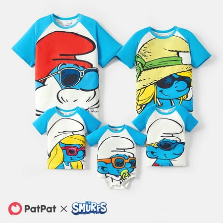 PatPat X Smurfs Family Matching Raglan Sleeve Graphic Naia T-Shirt Short Sleeve Big Face Cartoon Character Shirt Tee
PatPat X Smurfs Family Matching Raglan Sleeve Graphic Naia T-Shirt Short Sleeve Big Face Cartoon Character Shirt Tee