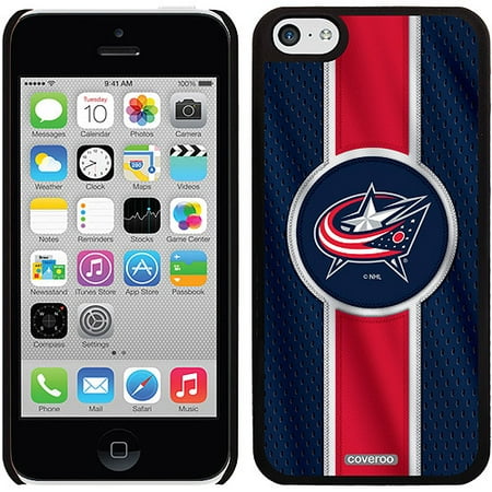 Columbus Blue Jackets Jersey Stripe Design on iPhone 5c Thinshield Snap-On Case by Coveroo