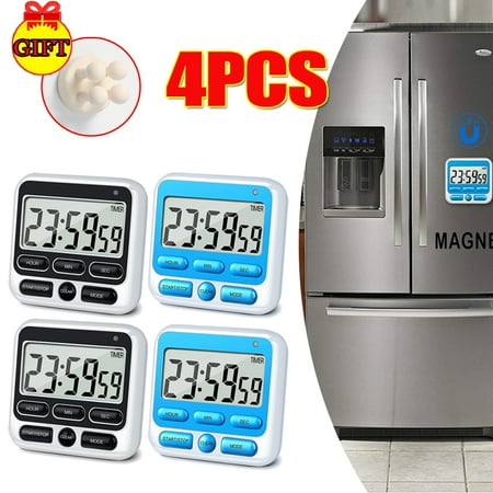 Digital Kitchen Timer Strong Magnetic Back with Alarm for Home Kitchen Office School Use(2PCS Blue 2PCS Black)
Digital Kitchen Timer Strong Magnetic Back with Alarm for Home Kitchen Office School Use(2PCS Blue 2PCS Black)