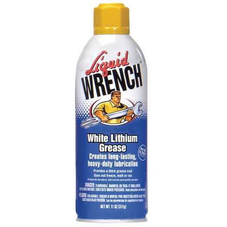 LIQUID WRENCH L616 White Lithium Grease, Aerosol, 10.25 Oz.