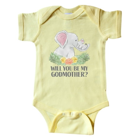 Inktastic Will You Be My Godmother Cute Elephants with Flowers Gift Baby Boy or Baby Girl Bodysuit
Inktastic Will You Be My Godmother Cute Elephants with Flowers Gift Baby Boy or Baby Girl Bodysuit