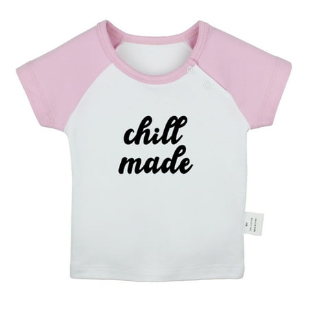 Chill Made Funny T shirt For Baby Newborn Babies T-shirts Infant Tops 0-24M Kids Graphic Tees Clothing (Short Pink Raglan T-shirt 6-12 Months)
Chill Made Funny T shirt For Baby Newborn Babies T-shirts Infant Tops 0-24M Kids Graphic Tees Clothing (Short Pink Raglan T-shirt 6-12 Months)