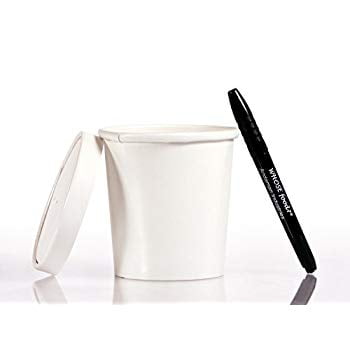 Solo 32oz Take Out Cup & Lid (25ct) – Durable for Soup, Ice Cream, Frozen Yogurt, and to-Go Lunches - Bundled with WhoseFood? Pen - Hot/Cold Paper Food Container for Storage and Freezer