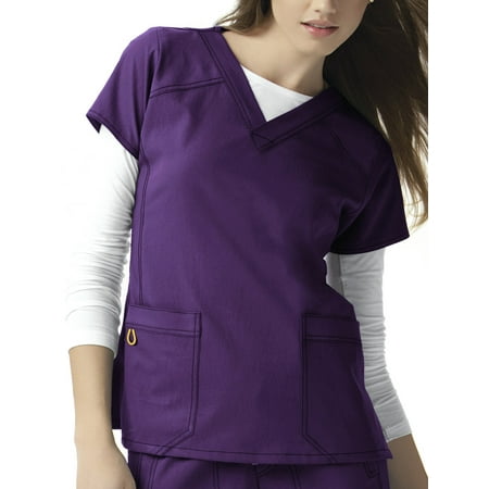 WonderWink Sporty V-Neck Top Scrub Top