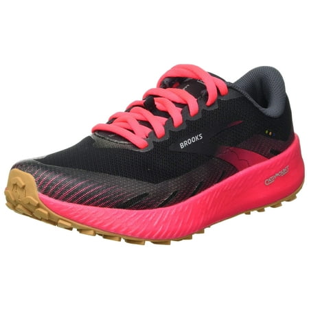 Brooks Womens Catamount Trail Running Shoe - Black/Pink - 9