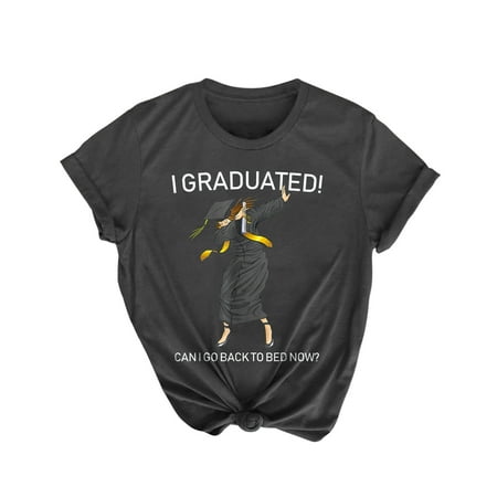 Ziloco Short Sleeve Round-Neck Blouses & Shirts Graduation Gifts For Him Her 2022 High School College T-Shirt Summer Letter Print Short Sleeve Blouse wo4144top Black Corset Top
Ziloco Short Sleeve Round-Neck Blouses & Shirts Graduation Gifts For Him Her 2022 High School College T-Shirt Summer Letter Print Short Sleeve Blouse wo4144top Black Corset Top