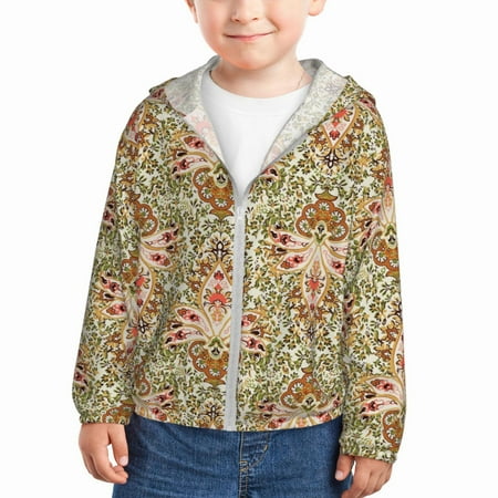 Qekee Colorful Paisley Print UPF 50+ Kids Sun-Protective Hooded Long Sleeve Rash Guard for Fishing Water Beach Sports -5 Years
Qekee Colorful Paisley Print UPF 50+ Kids Sun-Protective Hooded Long Sleeve Rash Guard for Fishing Water Beach Sports -5 Years
