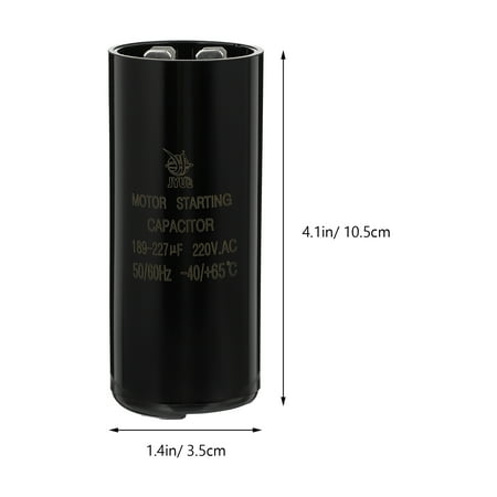 NICEXMAS 1Pc Motor Starting Capacitor 189-227uf 220V Armature Starting Capacitor
