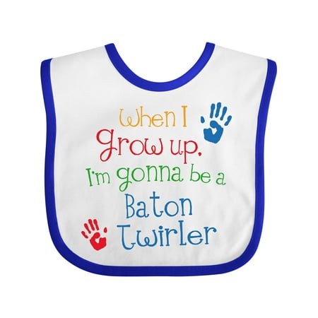 Inktastic Baton Twirler Future Gift Baby Boy or Baby Girl Bib