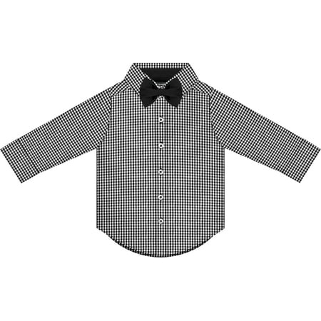 Creative Knitwear Infant and Toddler Long Sleeve Button Down Dress Shirt- Black Gingham- Sizes 12M - 4T
Creative Knitwear Infant and Toddler Long Sleeve Button Down Dress Shirt- Black Gingham- Sizes 12M - 4T