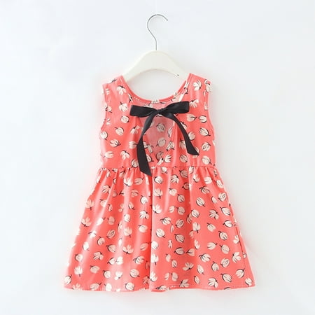 THE WILD Girls Dresses Leisure Ruffled Bowknot Printed O-Neck Sleeveless Midi Prom Dress Pink
THE WILD Girls Dresses Leisure Ruffled Bowknot Printed O-Neck Sleeveless Midi Prom Dress Pink