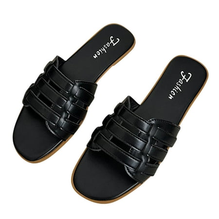 YanHoo Women s Flat Sandals Hollow Out Open Toe Strappy Slide Shoes Summer Casual Beach Non-slip Sandals
YanHoo Women s Flat Sandals Hollow Out Open Toe Strappy Slide Shoes Summer Casual Beach Non-slip Sandals