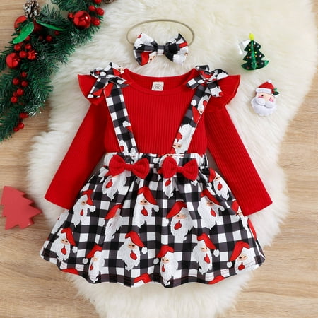 ZMHEGW Fall Outfits For Toddler Girls Christmas Long Sleeve Ribbed T Shirts Tops Xmas Cartoon Printed Suspender Skirts Headbands Outfits Set
ZMHEGW Fall Outfits For Toddler Girls Christmas Long Sleeve Ribbed T Shirts Tops Xmas Cartoon Printed Suspender Skirts Headbands Outfits Set