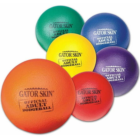 Gator Skin Official Adult Dodgeball 6-Color Set, Set of 6