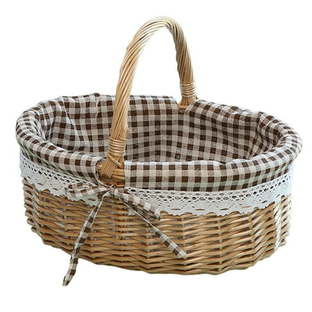 Balcony Gardens Storage Basket Barbecue Storage Family Gardening Flower Basket