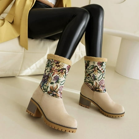Babysbule Womens Winter Boots Shoes And Winter Short Boots Women s Thick Heel Leather Buckle Ankle Boots Nostalgic Warm Cotton Boots
Babysbule Womens Winter Boots Shoes And Winter Short Boots Women s Thick Heel Leather Buckle Ankle Boots Nostalgic Warm Cotton Boots