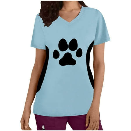 Women Scrubs Tops Short Sleeve T Shirt Soft And Comfortable Everyday Tee Comfortable Nursing Uniform
Women Scrubs Tops Short Sleeve T Shirt Soft And Comfortable Everyday Tee Comfortable Nursing Uniform