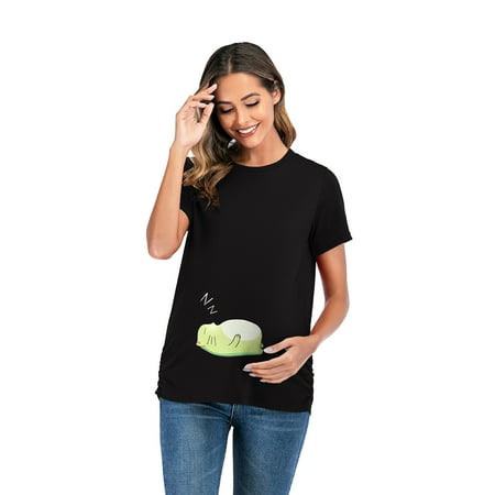Wiueurtly Womens Maternity Irregular Soild Hem Tee Shirt Casual Short Sleeve Crew Neck Basic Nursed T Shirt Top Breastfeeding Maternity Cold Shoulder Top
Wiueurtly Womens Maternity Irregular Soild Hem Tee Shirt Casual Short Sleeve Crew Neck Basic Nursed T Shirt Top Breastfeeding Maternity Cold Shoulder Top