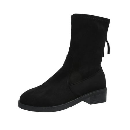 Inkach Autumn And Winter New Fashion Black Mid-Tube Plus Velvet Womens Snow Boots
Inkach Autumn And Winter New Fashion Black Mid-Tube Plus Velvet Womens Snow Boots