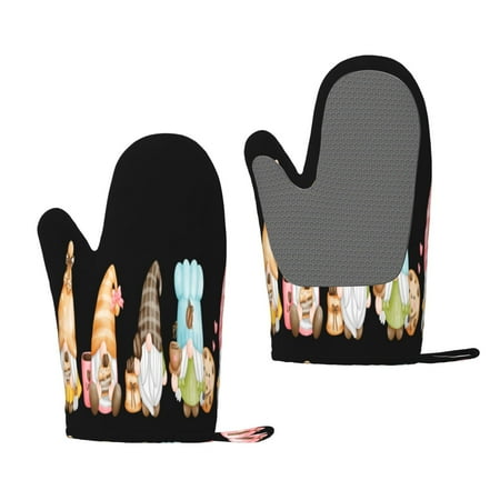 Zeuib Coffee Gnome (2) Print Oven Mitts Oven Gloves with Non-Slip Silicone Heat and Slip Resistant Cooking Mitt Set for Cooking and Baking (2 Count)
Zeuib Coffee Gnome (2) Print Oven Mitts Oven Gloves with Non-Slip Silicone Heat and Slip Resistant Cooking Mitt Set for Cooking and Baking (2 Count)