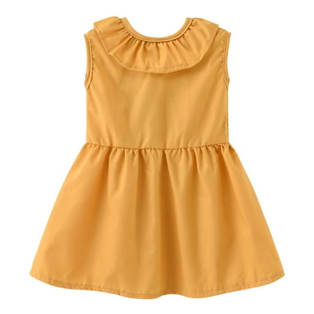 LYMAYTER Kids Toddler Girls Sleeveless Dresses Doll Collar Party Princess Dress Solid Color Cotton Casual Dress Baby Summer Sundress for 1-6 Years
LYMAYTER Kids Toddler Girls Sleeveless Dresses Doll Collar Party Princess Dress Solid Color Cotton Casual Dress Baby Summer Sundress for 1-6 Years