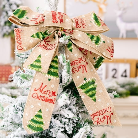 Goodhd Christmas Decoration Supplies Hemp Color Retro English Ribbon Bow-knot Pendant
Goodhd Christmas Decoration Supplies Hemp Color Retro English Ribbon Bow-knot Pendant