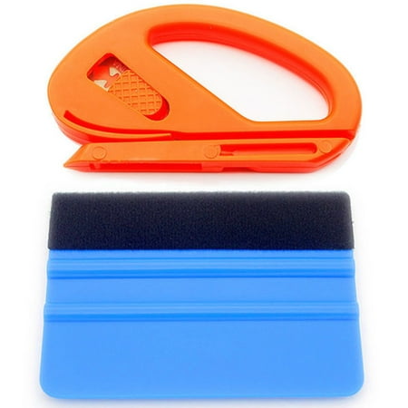Toorise 2Pcs Car Wrapping Tool Kit Window Film Tools Auto Styling Vinyl Carbon Fiber Window Ice Remover Cleaning Wash Car Scraper w/ Felt Squeegee Tool Film Wrapping
Toorise 2Pcs Car Wrapping Tool Kit Window Film Tools Auto Styling Vinyl Carbon Fiber Window Ice Remover Cleaning Wash Car Scraper w/ Felt Squeegee Tool Film Wrapping