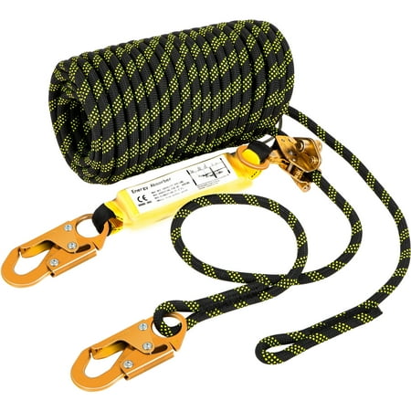 VEVOR Vertical Lifeline Assembly 25 ft Fall Protection Rope Polyester Roofing Rope CE Compliant Fall Arrest Protection Equipment with Alloy Steel Rope Grab Two Snap Hooks Shock Absorber
VEVOR Vertical Lifeline Assembly 25 ft Fall Protection Rope Polyester Roofing Rope CE Compliant Fall Arrest Protection Equipment with Alloy Steel Rope Grab Two Snap Hooks Shock Absorber