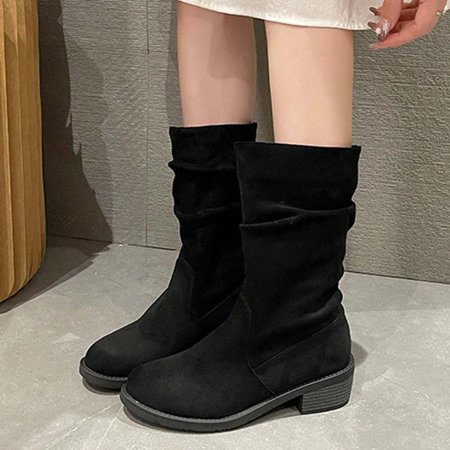 Tdoqot Womens Thigh High Boots- Chunky Heel Mid-Heel Christmas Gifts Warm Women s Mid Calf Boots Black 38
Tdoqot Womens Thigh High Boots- Chunky Heel Mid-Heel Christmas Gifts Warm Women s Mid Calf Boots Black 38