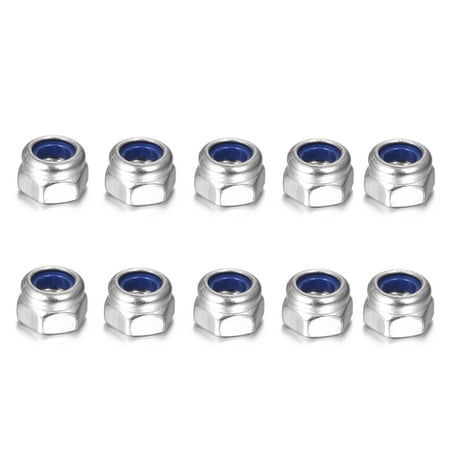 Yabuy DIN985 304 Stainless Steel Nylon Flange Nut Hexagonal -skid Nuts