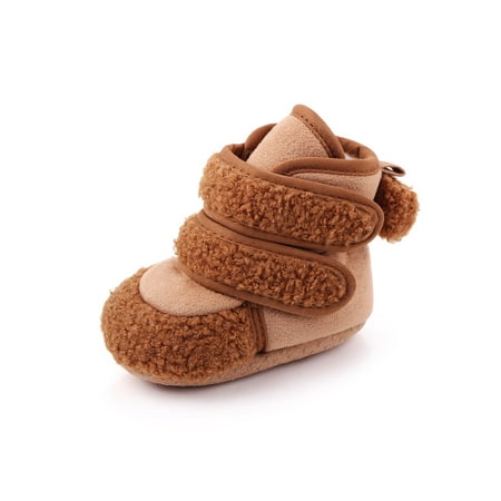 Avamo Infant Snow Boots Mid Calf Warm Bootie Magic Tape Plush Booties Outdoor Crib Shoes Cold Weather Lightweight First Walkers Winter Shoe Brown 4C
Avamo Infant Snow Boots Mid Calf Warm Bootie Magic Tape Plush Booties Outdoor Crib Shoes Cold Weather Lightweight First Walkers Winter Shoe Brown 4C
