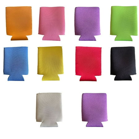 Cup Insulator Sleeve 10 PCS Soft Elastic Neoprene Standard Drinks Can Covers for Cold & Hot Beverage