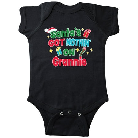 Inktastic Santa s Got Nothin on Grannie with Christmas Presents Gift Baby Boy or Baby Girl Bodysuit
Inktastic Santa s Got Nothin on Grannie with Christmas Presents Gift Baby Boy or Baby Girl Bodysuit