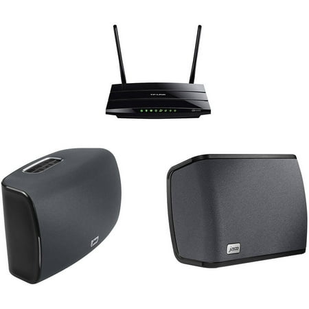 JAM Home Audio Rhythm and Symphony Dual Speaker Multi-Room WiFi and TP-LINK C5 AC1200 Archer Wireless Dual-Bank Gigabit Router Bundle