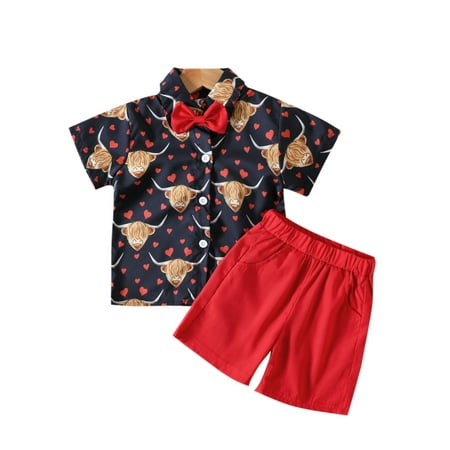 Toddler Baby Boys Valentine Day Clothes Set Short Sleeve Love Heart Print Solid Color Shorts 2pcs Outfits
Toddler Baby Boys Valentine Day Clothes Set Short Sleeve Love Heart Print Solid Color Shorts 2pcs Outfits