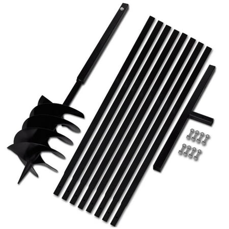 WONISOLI Ground Drill Handle 7.87 with Extension Tube 29 6 Steel