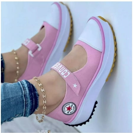 Women s Casual Breathable Walking Shoes Lady Fashion Mary Jane Sneakers Adjustable Lightweight Thick-soled Canvas Shoe
Women s Casual Breathable Walking Shoes Lady Fashion Mary Jane Sneakers Adjustable Lightweight Thick-soled Canvas Shoe