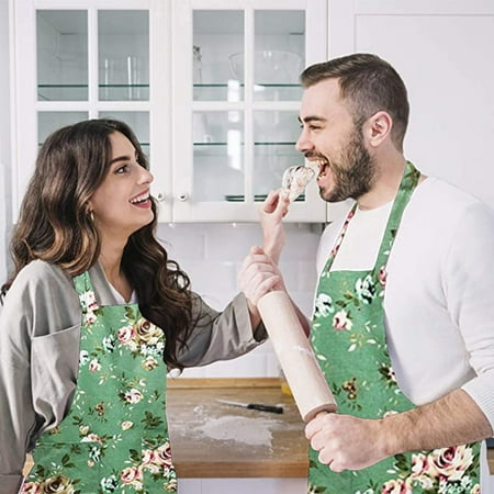 Aprons WMYBD 2PC Adjustable Cooking Barbecue Kitchen Outdoors Apron With Two Pockets