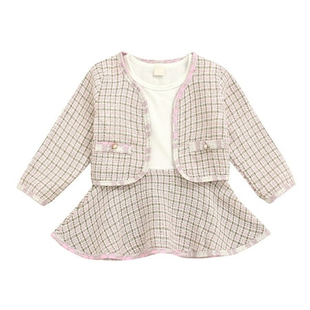 Dadaria Toddler Jacket Toddler Kids Baby Girls Plaid Skirt Set Long Sleeve Jacket Coat Top Party Dress Tutu Pink 12-18 Months Toddler
Dadaria Toddler Jacket Toddler Kids Baby Girls Plaid Skirt Set Long Sleeve Jacket Coat Top Party Dress Tutu Pink 12-18 Months Toddler