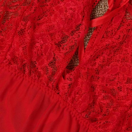 Yubatuo Pajamas for Women Sexy Women Lingerie Lace Bowknot Bandage Chemise Nightgown Temptation Babydoll Underwear Nightdress Plus Size Red M
Yubatuo Pajamas for Women Sexy Women Lingerie Lace Bowknot Bandage Chemise Nightgown Temptation Babydoll Underwear Nightdress Plus Size Red M