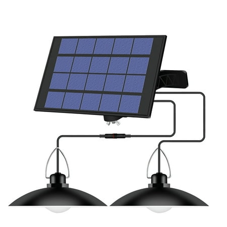 Solar Pendant Light Dual Head Outdoor Waterproof Solar Powered Shed Lights Rechargeable LED Ceiling Lamp Auto Illuminating Hanging Lights for Yard Garden Patio Gate Street
Solar Pendant Light Dual Head Outdoor Waterproof Solar Powered Shed Lights Rechargeable LED Ceiling Lamp Auto Illuminating Hanging Lights for Yard Garden Patio Gate Street