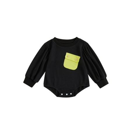 Infant Baby Boys Girl Romper Long Sleeve Chest Pocket Loose Crotch Button Sweatshirts Jumpsuits
Infant Baby Boys Girl Romper Long Sleeve Chest Pocket Loose Crotch Button Sweatshirts Jumpsuits