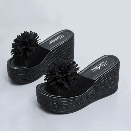 Hvyesh Platform Sandals for Women Casual Summer Matsu Heel Thick Sole Slope Heel Shoes Breathable Slip-on Beach Sandals Size 4.5
Hvyesh Platform Sandals for Women Casual Summer Matsu Heel Thick Sole Slope Heel Shoes Breathable Slip-on Beach Sandals Size 4.5
